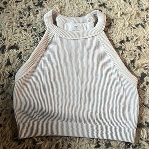 White crop tank size L from Aerie